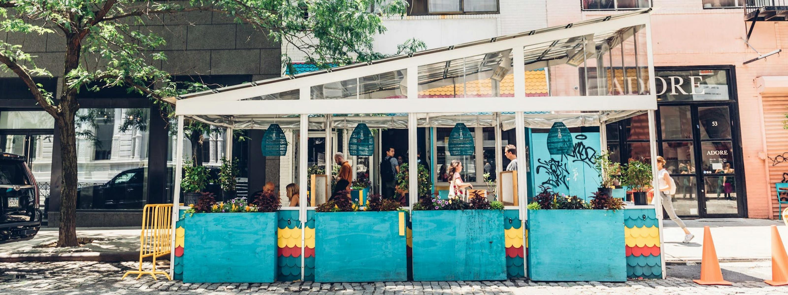 A Time Capsule Of Unique Outdoor Dining Structures In NYC New York