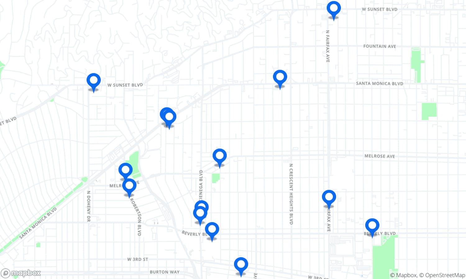 The West Hollywood Lunch Guide West Hollywood Los Angeles The
